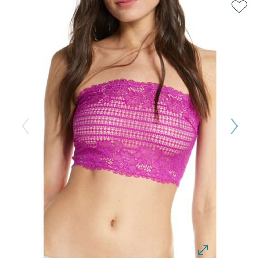 NWT FREE PEOPLE CAMILA BANDEAU DEEP ORCHID